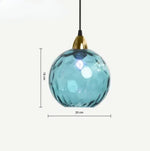 Glass Globe Pendant Light Fixture Modern Hanging Ceiling Lamp for Dining Room Kitchen Island Bedroom Living Room Decorative Suspended