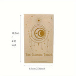 Classic Tarot Card Deck 78-Card Set for Divination and Spiritual Guidance | Complete Reading Kit with Instruction Booklet