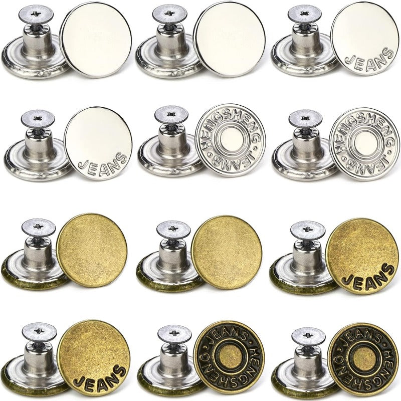 Easy Fit Denim Jeans Button Replacement Set