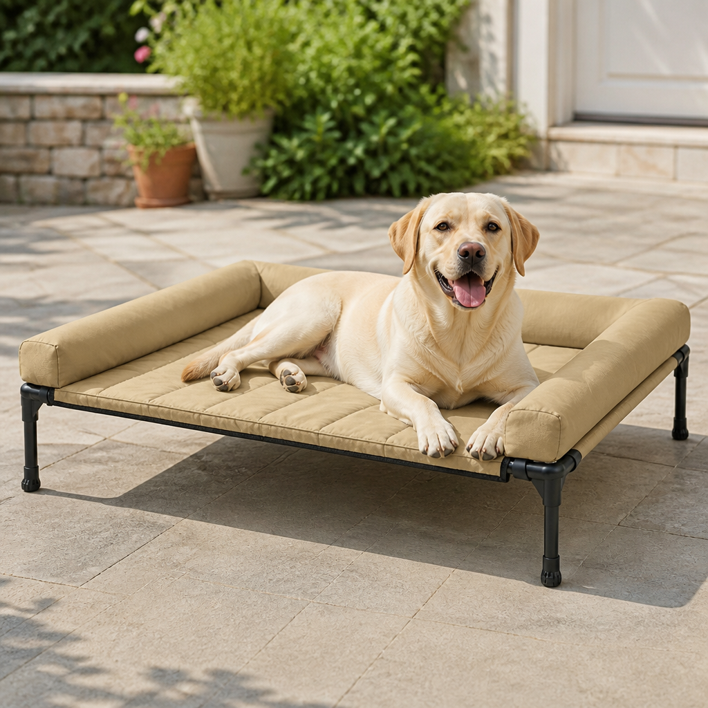 Dotisk Elevated Cooling Mesh Dog Bed (Removable Pillow-Top)