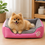 Dotisk Warm Plush & Washable Dog Bed