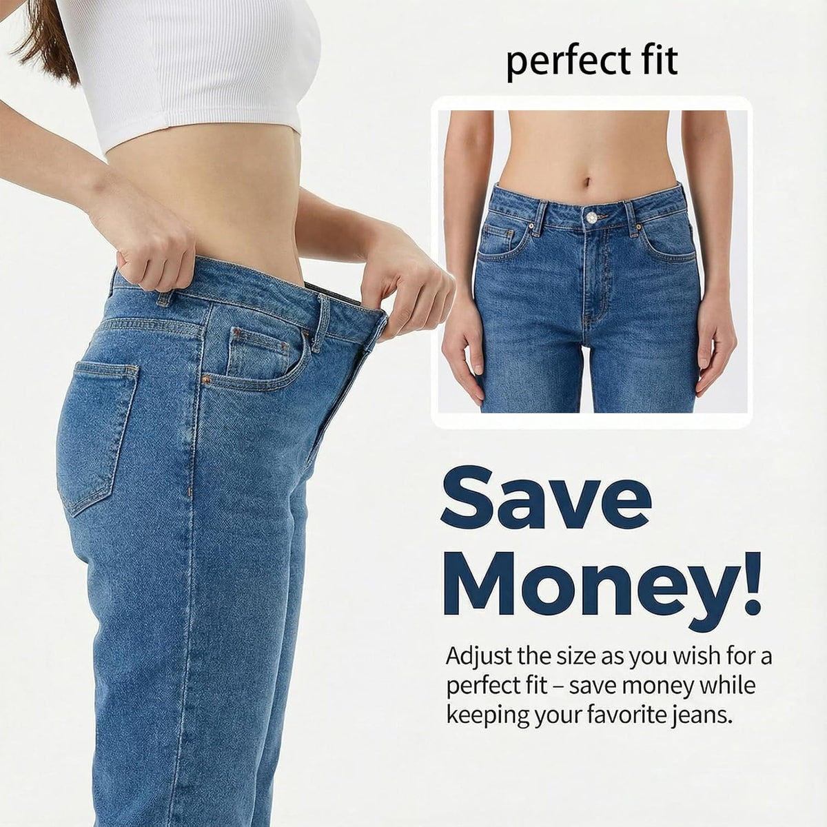 Easy Fit Denim Jeans Button Replacement Set