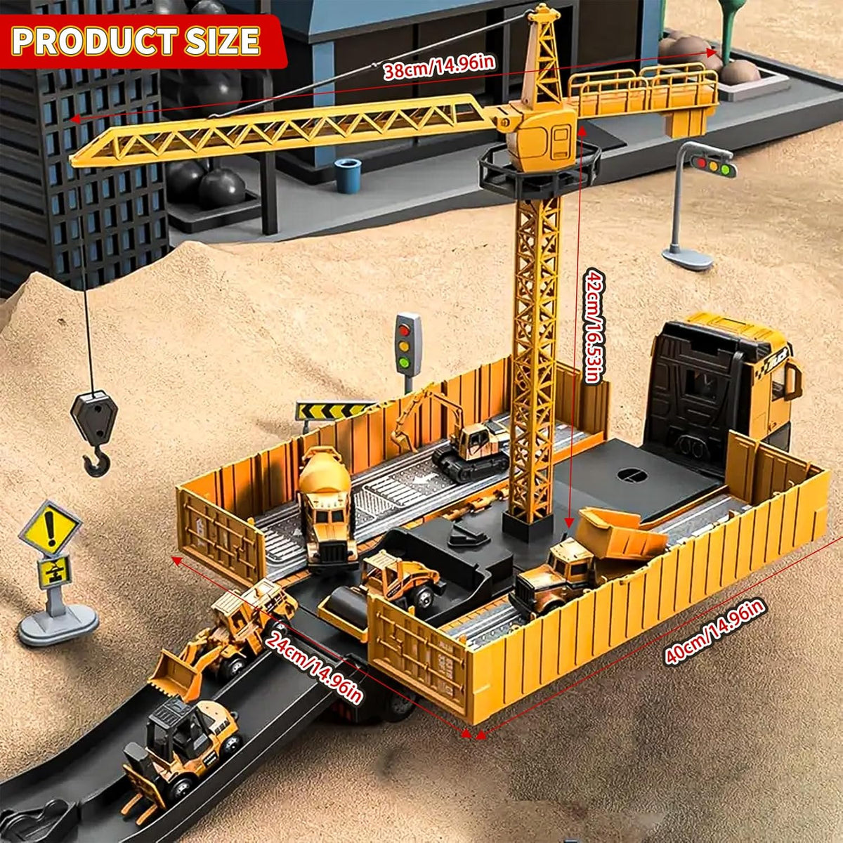 Fun Building Crane Truck for Kids STEM Play