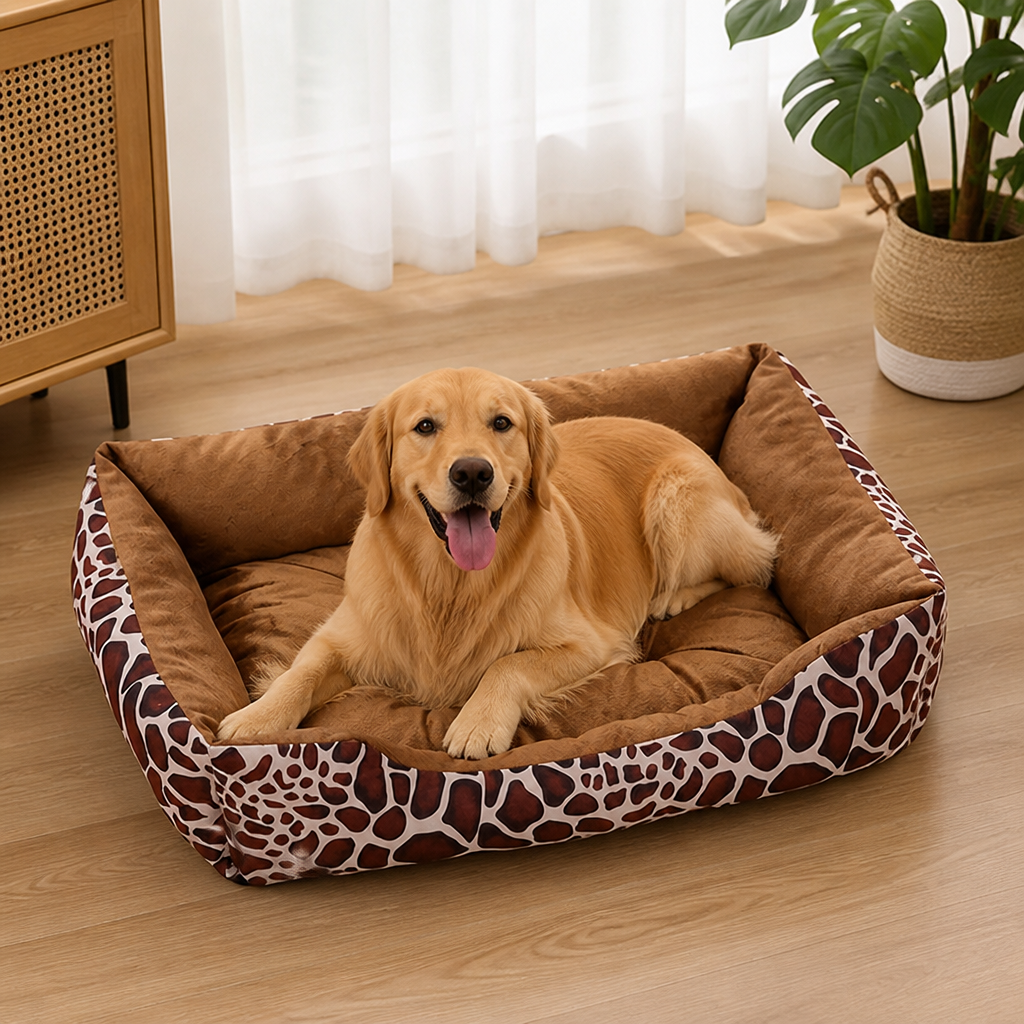 Dotisk Plush Polyester Dog Bed (Multiple Sizes)