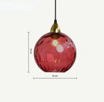 Glass Globe Pendant Light Fixture Modern Hanging Ceiling Lamp for Dining Room Kitchen Island Bedroom Living Room Decorative Suspended