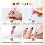 Vibrant Art 12 Color Paint Marker Dotting Pen Set