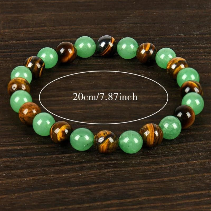 Luxury Protection Stone Bracelet Aventurine Tiger Eye