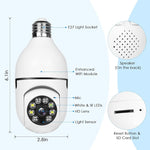 HD WiFi Security Light Bulb Camera