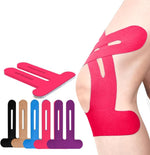 Pre-Cut Kinesiology Tape for Knee Support – 150% Stretch Cotton Athletic Tape & Stability During Sports & Daily Activity