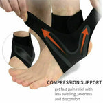 Adjustable Compression Ankle Brace with Wrap-Around Support, Sprains & Tendonitis