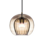 Clear Glass Globe Drop Light E14 Socket for Kitchen Counter and Eat-In Nook Overhead Fixture Contemporary Low-Profile Ceiling Accent