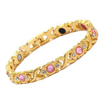 Luxurious Gold Plated Magnet Clasp Bracelet