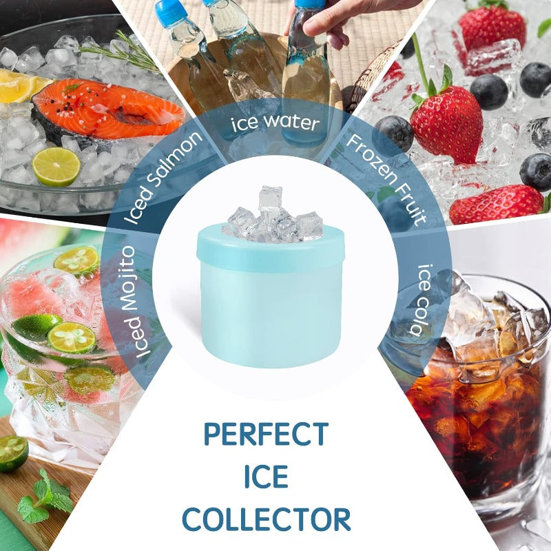 Collapsible Silicone Ice Tray & Container