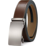 Adjustable Genuine Leather Ratchet Belt