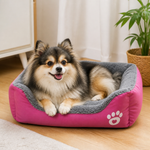 Dotisk Warm Plush & Washable Dog Bed