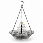 Solar-Powered Two-Level Hanging Bird Bath