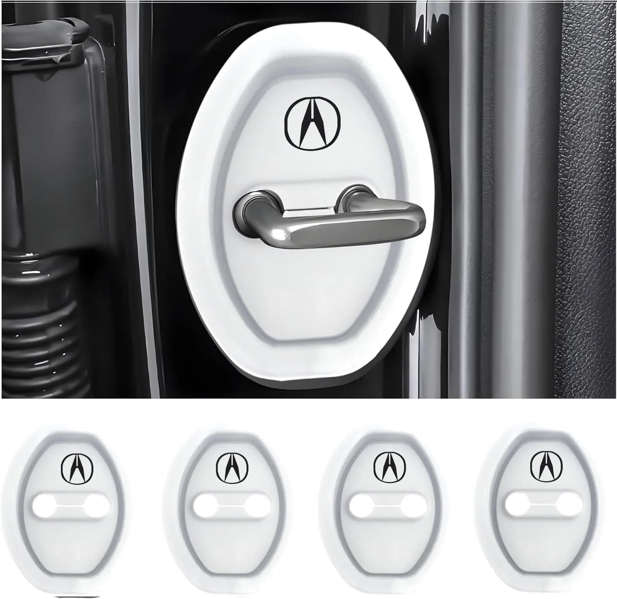 Durable Car Door Edge Guards Protector (4 Pack)