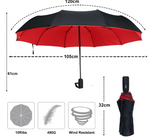 Waterproof Storm Umbrella for Rainy Days