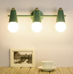 Iron & Wood Sconce with Two Sockets for Bedroom Hallway Above Bed Mirror Vanity Task Lighting E27 Compatible 7.5 in W