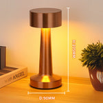 Aurelia Desk Lamp - Rechargeable Aluminium, Touch Control