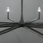 Handcrafted Metal Circle Chandelier Statement Lighting for Dining Room & Foyer 36-72 Inch