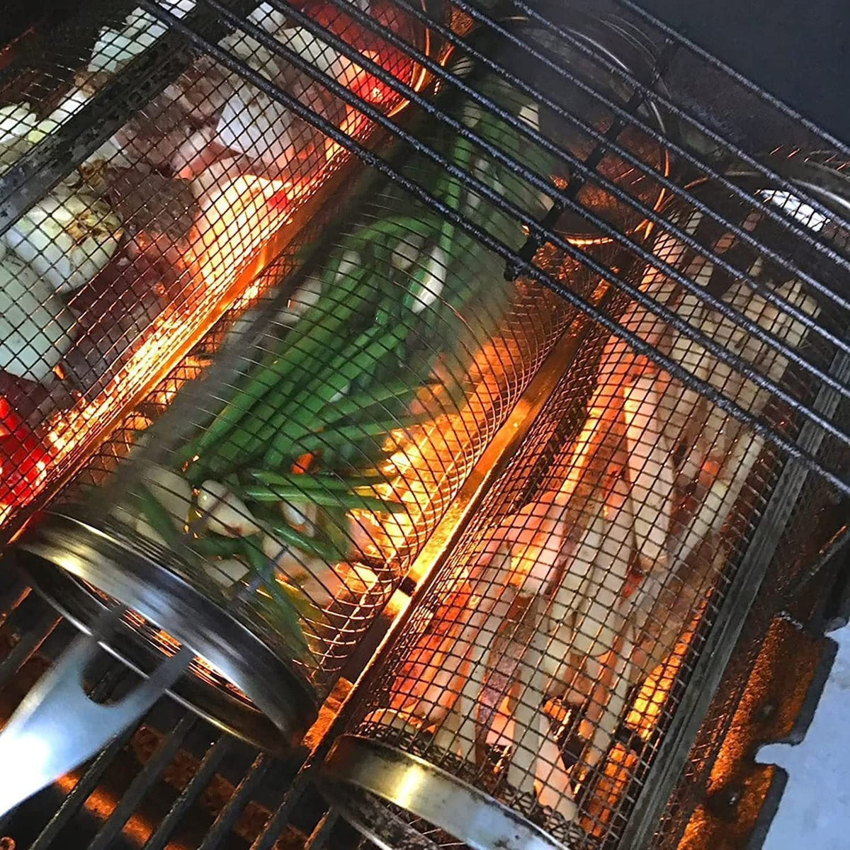Easy Grill Basket for Vegetables and Meat