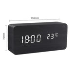 Eco Friendly LED Wood Alarm Clock - Dotisk