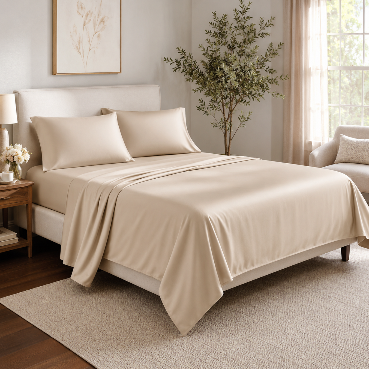 Bamboo Bliss | Bamboo Bedding Set with Cooling Technology | Soft, Breathable Sheets for Luxurious Sleep