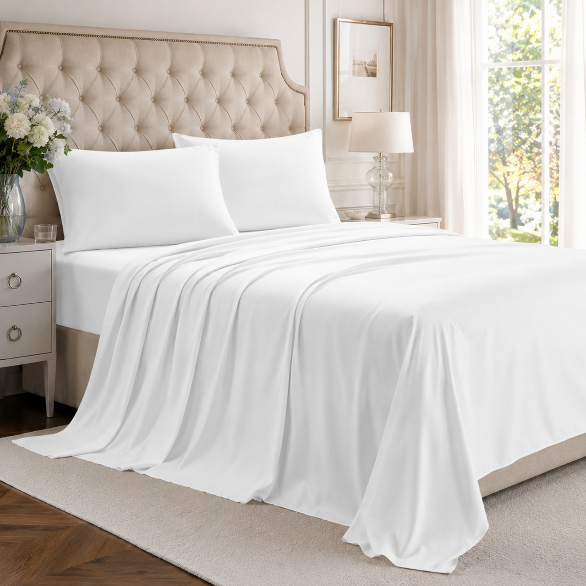 Bamboo Bliss | Bamboo Bedding Set with Cooling Technology | Soft, Breathable Sheets for Luxurious Sleep