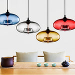 Transparent Glass Drop Fixture 11 Inch E26 E27 Socket Overhead Lighting for Kitchen Island Dining Table Breakfast Nook Entryway Foyer