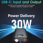Dotisk Portable Power Bank 20000mAh with Digital Display & LED Flashlight – Fast Charging Portable Charger, Best Power Bank for iPhone