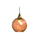 Textured Glass Globe Hanging Light 7.9 Inch Dining Room Island Fixture Adjustable Height Modern Sphere Pendant Minimalist Ceiling Lamp for K