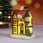 Caldara Christmas Village Set - Hand-Painted Houses with LED Lighting