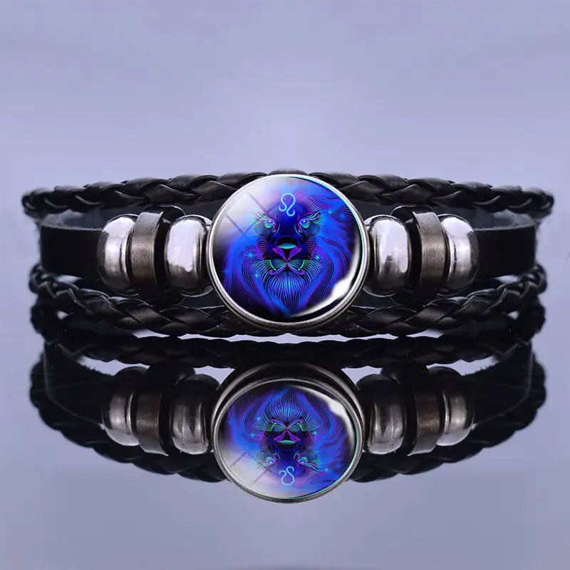 Blue Gemstone Beaded Bracelet