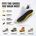 Athletic Shock-Absorbing Cushion Inserts – Perforated Arch Support Footbed for Sneakers & Everyday Footwear