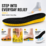 Athletic Shock-Absorbing Cushion Inserts – Perforated Arch Support Footbed for Sneakers & Everyday Footwear