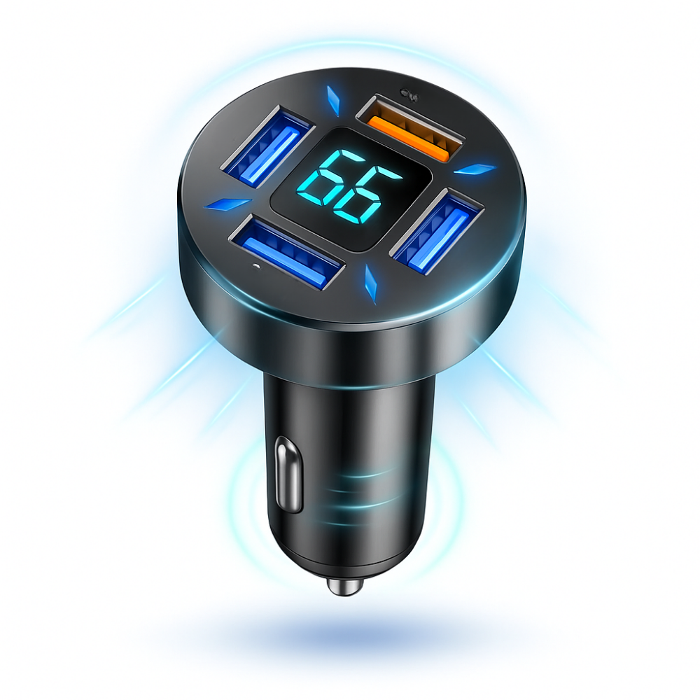 Quick 4 Port USB Car Charger Adapter - Dotisk