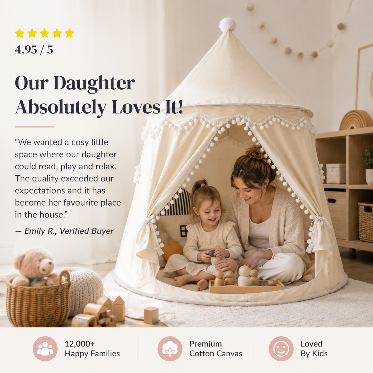Canvas Play Teepee