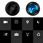 Compact HD Security Camera with Night Vision for Indoor & Outdoor Monitoring | 1080P Wireless Surveillance Cam | Motion Detection Alerts