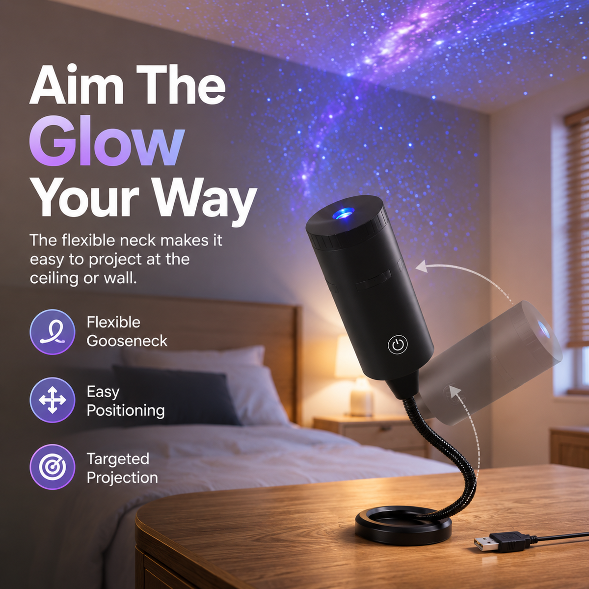 Plug and play HD star projecto