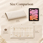 Leather Foldable Roll Up Jewelry Storage Bag
