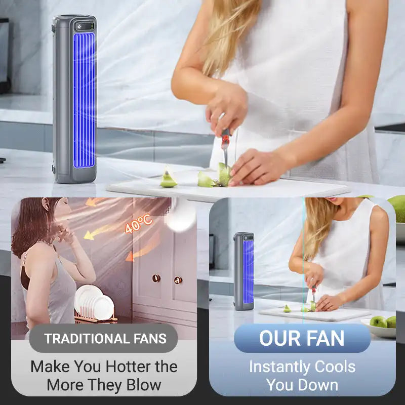 Dotisk ChillMate | Portable AC Unit with 3 Adjustable Speeds | Compact Mini Air Conditioner for Work and Travel
