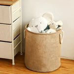 Cleo Laundry Hamper - Cotton-Linen, Water-Resistant Design