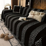 Clo Sofa Cover - Soft Microfiber, Chevron Design for Couch and Sectional