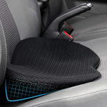 Memory Foam Car Seat Cushion with Built-In Lumbar Support Pad for All-Day Driving Relief and Posture Improvement in Vehicles and Office
