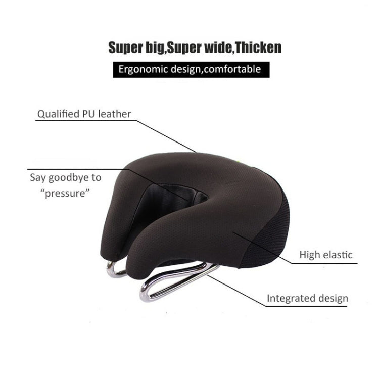 Noseless Bicycle Seat Cushion with Plush Foam Padding | Split-Design Bike Saddle for Pressure-Free Riding & Shock Absorption | Universal