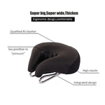 Noseless Bicycle Seat Cushion with Plush Foam Padding | Split-Design Bike Saddle for Pressure-Free Riding & Shock Absorption | Universal
