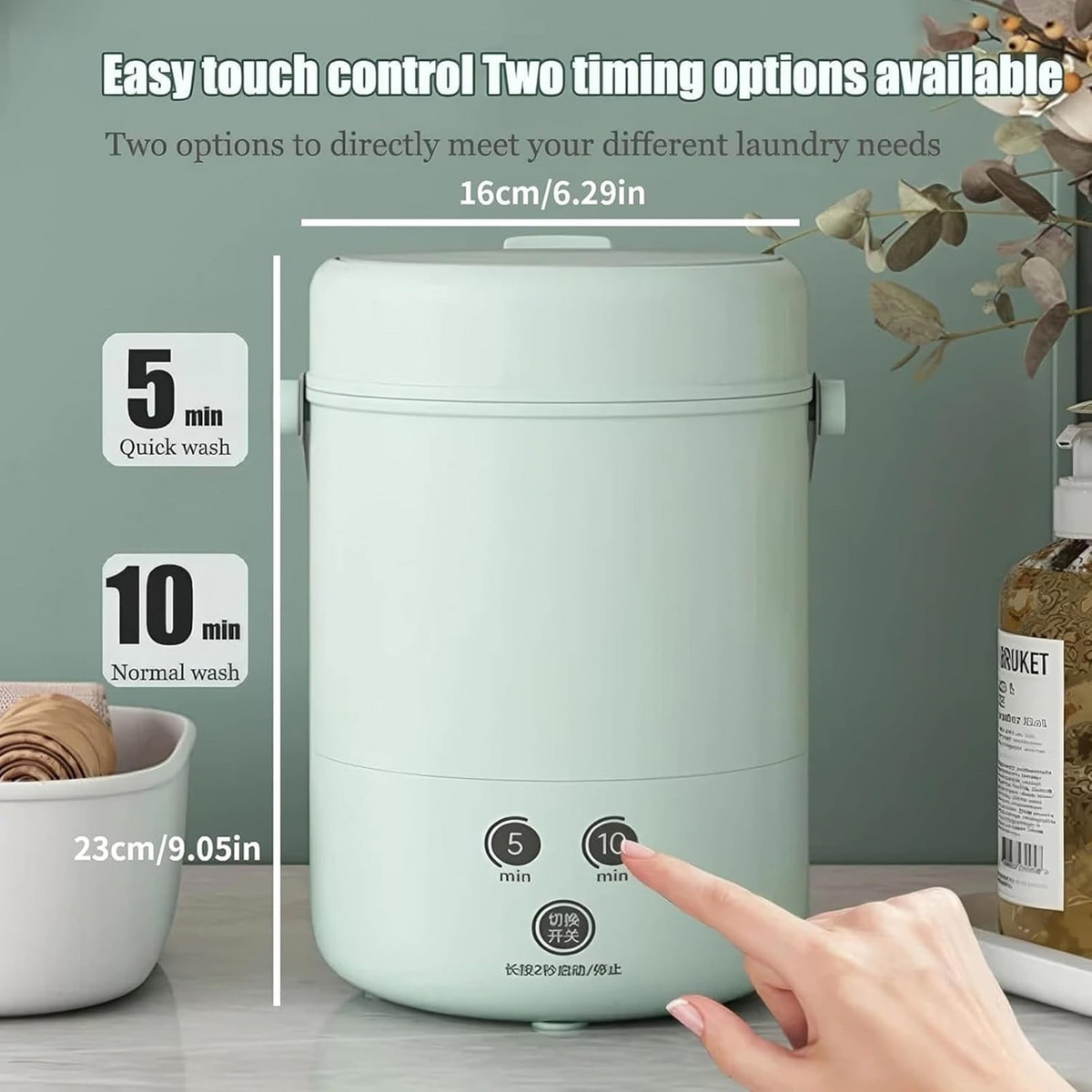 Compact Mini Washing Machine with Quick Wash Cycles | Portable Solution for Delicate Laundry