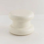 Compact Scandinavian Side Table and Stool – Multifunctional Plastic Design for Bedroom and Living Room