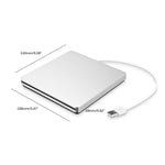 Compact USB CD/DVD Drive for Laptops with Plug-and-Play Functionality | Lightweight Design for On-the-Go Professionals